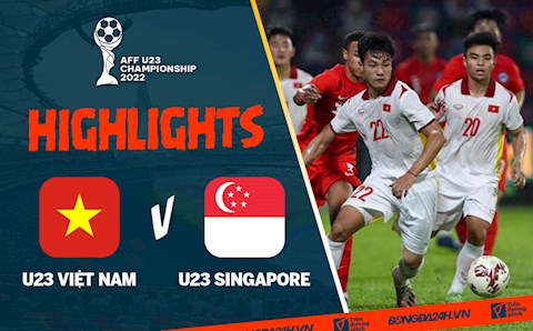 Video tổng hợp: U23 Việt Nam 7-0 U23 Singapore (U23 Đông Nam Á 2022)