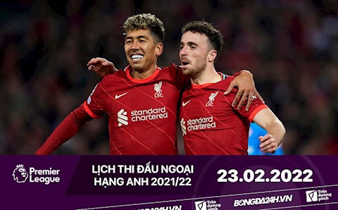 Lịch thi đấu Ngoại hạng Anh hôm nay 23/2: Liverpool tiếp đón Leeds United