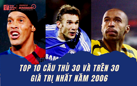 VIDEO: Nhìn lại top 10 cầu thủ 30 và trên 30 giá trị nhất năm 2006