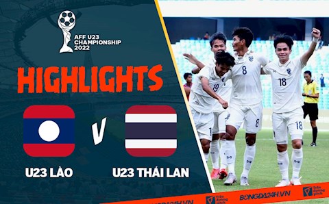 Video tổng hợp: U23 Lào 0-2 U23 Thái Lan (Bán kết U23 Đông Nam Á 2022)