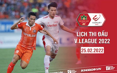 Lịch thi đấu V.League hôm nay 25/2: Viettel làm khách Bình Định