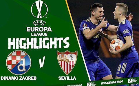 Video Dinamo Zagreb vs Sevilla kết quả play-off Europa League 2022