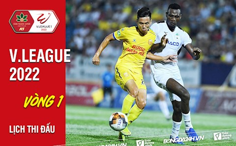 Lịch thi đấu vòng 1 V.League 2022: Nam Định vs HAGL; Bình Định vs Viettel
