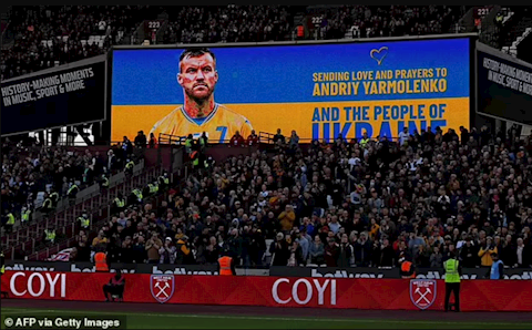 Sao West Ham ủng hộ quân đội Ukraine