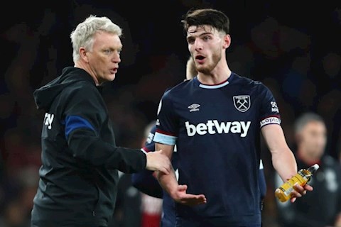 David Moyes bày cách để MU và Chelsea ký hợp đồng với Declan Rice