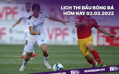 Lịch thi đấu bóng đá hôm nay 2/3: HAGL vs Hà Tĩnh; Hải Phòng vs Nam Định