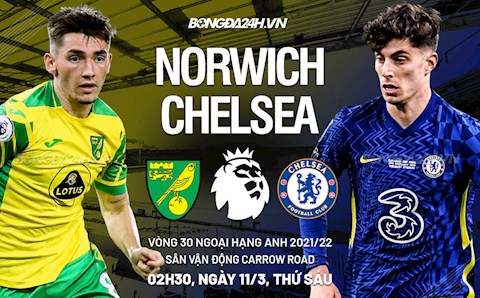 Nhận định Norwich vs Chelsea (2h30 ngày 11/3): Miếng mồi ngon
