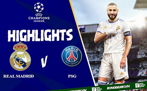 Video Real Madrid vs PSG  cúp C1 2022: Benzema vs Mbappe