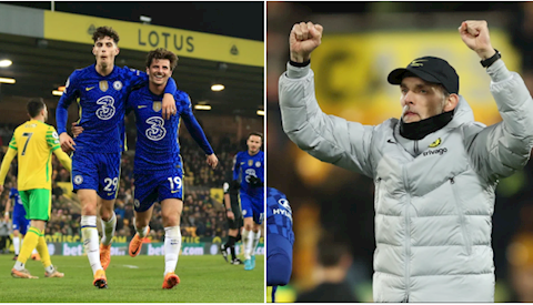 Thomas Tuchel phấn khích với chiến thắng trước Norwich