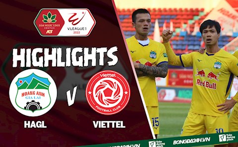 Video tổng hợp HAGL vs Viettel 2-2 V-League 2022: Công Phượng lập cú đúp