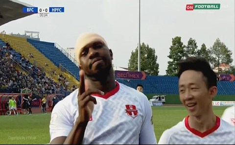 Rimario ghi bàn thắng sau 30 giây cho CLB Hải Phòng