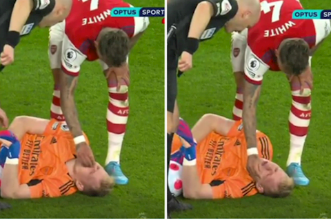 NHM Arsenal xúc động với hành động đẳng cấp của Ben White