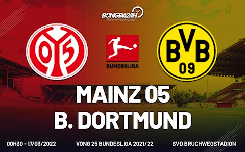 Link xem trực tiếp Mainz vs Dortmund vòng 25 Bundesliga 2022 ở đâu?