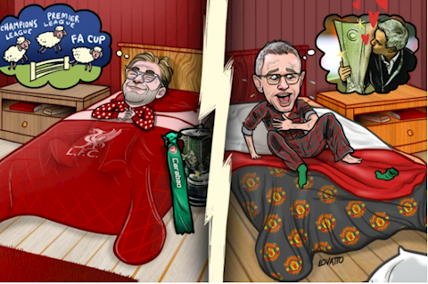 Jurgen Klopp mơ về cú ăn 4, Ralf Rangnick gặp ác mộng mỗi đêm