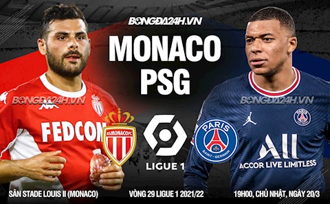Nhận định bóng đá Monaco vs PSG 19h00 ngày 20/3 (Ligue 1 2021/22)