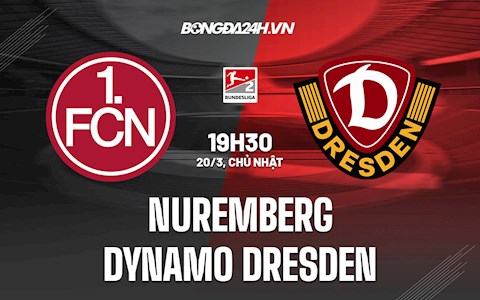 Nhận định Nuremberg vs Dynamo Dresden 19h30 ngày 20/3 (Hạng 2 Đức 2021/22)