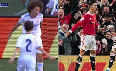 VIDEO: Con trai Marcelo ghi bàn và ăn mừng theo phong cách Ronaldo