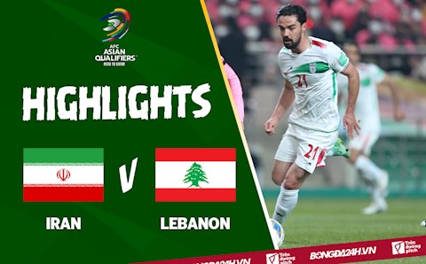 Video tổng hợp: Iran 2-0 Lebanon (vòng loại World Cup 2022)