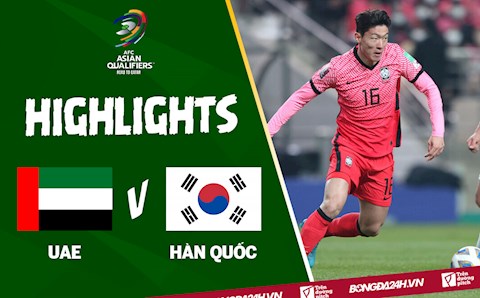 Video tổng hợp: UAE 1-0 Hàn Quốc (vòng loại World Cup 2022)