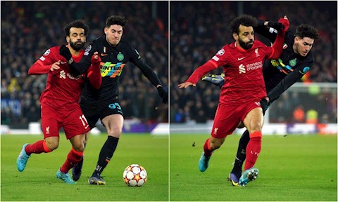 Học Ramos ra đòn với Salah, trung vệ Inter tự ngã sấp mặt
