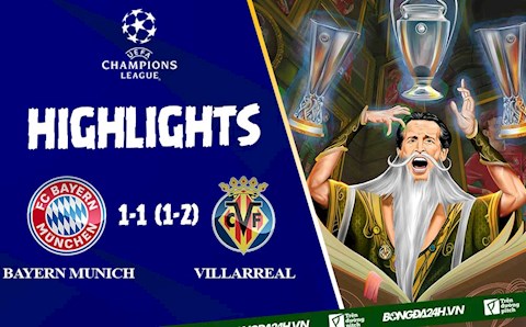Video Bayern Munich vs Villarreal: Tạm biệt Hùm Xám