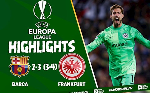 Video Barca vs Frankfurt Europa League 2022: Địa chấn tại Noucamp