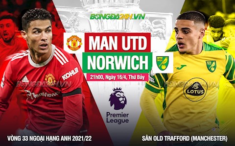 Nhận định MU vs Norwich (21h00 ngày 16/4): Tạm cắt cơn ác mộng
