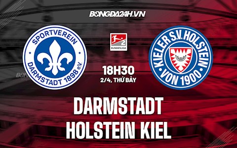 Nhận định Darmstadt vs Holstein Kiel 18h30 ngày 2/4 (Hạng 2 Đức 2021/22)