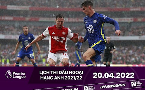 Lịch thi đấu Ngoại hạng Anh hôm nay 20/4: Chelsea vs Arsenal; Man City vs Brighton