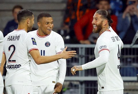Mbappe vs Ramos cùng nhau lập công, PSG vẫn chưa thể sớm vô địch Ligue 1 2021/22