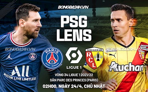 Nhận định bóng đá PSG vs Lens 2h00 ngày 24/4 (Ligue 1 2021/22)