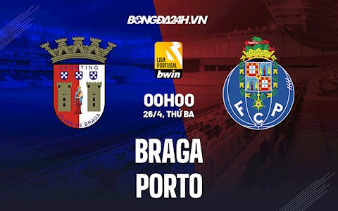Nhận định,  Braga vs Porto 0h00 ngày 26/4 (VĐQG Bồ Đào Nha 2021/22)