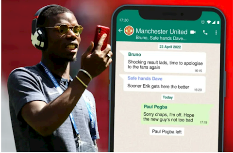 Hình ảnh này cho thấy Paul Pogba chắc chắn rời MU
