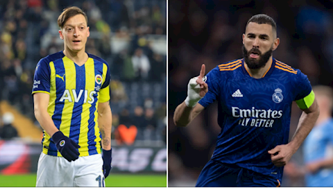 Mesut Ozil gửi tin nhắn cho Karim Benzema