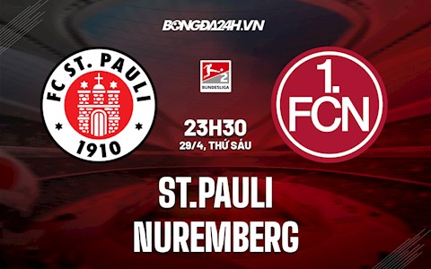Nhận định,  St.Pauli vs Nurnberg 23h30 ngày 29/4 (Hạng 2 Đức 2021/22)