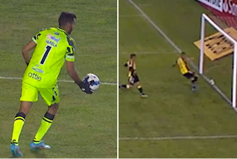 VIDEO: Siêu phẩm của thủ môn bị từ chối một cách bất ngờ