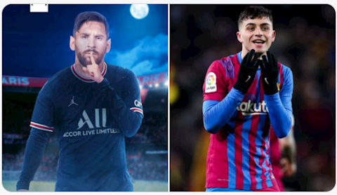 Pedri lập siêu phẩm theo phong cách Messi