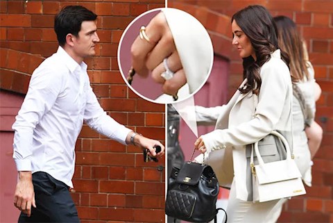 Harry Maguire đi đăng ký kết hôn