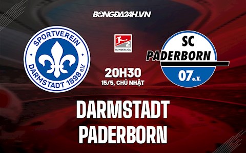 Nhận định Darmstadt vs Paderborn 20h30 ngày 15/5 (Hạng 2 Đức 2021/22)