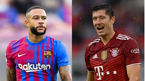 Barca dùng tiền cộng Memphis Depay ký Lewandowski