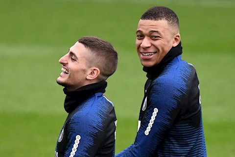Marco Verratti cực kỳ khó chịu khi nghe tin đồn về Mbappe