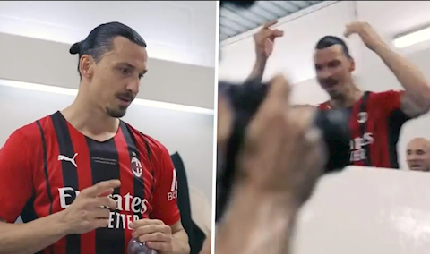 VIDEO: Ibra vừa lật bàn vừa phát biểu cực chất sau khi AC Milan vô địch Serie A