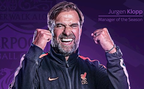 Klopp giành giải HLV xuất sắc nhất Premier League 2021/22