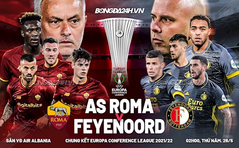 Nhận định Roma vs Feyenoord (02h00 ngày 26/5): Cú va của hai trường phái băng – lửa