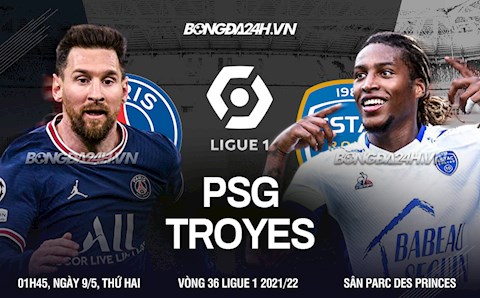 Nhận định bóng đá PSG vs Troyes 1h45 ngày 9/5 (Ligue 1 2021/22)