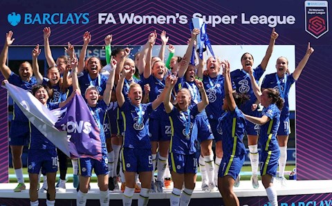 Hạ MU, đội bóng nữ Chelsea lên ngôi VĐQG Anh năm thứ 3 liên tiếp