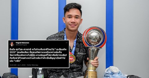 ĐT Thái Lan nhận tổn thất lớn trước Vòng loại thứ 3 Asian Cup 2023