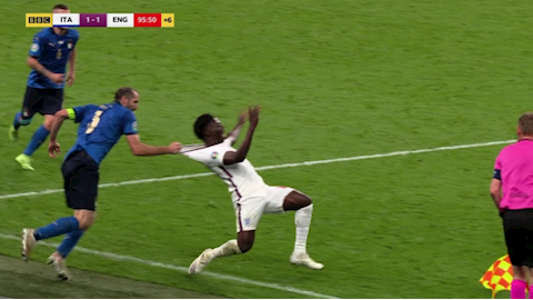 Giorgio Chiellini kể lại khoảnh khắc kéo ngã Bukayo Saka