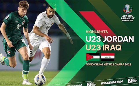 Video tổng hợp: U23 Jordan 1-1 U23 Iraq (Bảng B VCK U23 châu Á 2022)