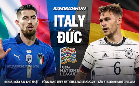 Italia cải cách chia điểm với Đức trong trận mở màn UEFA Nations League 2022/23